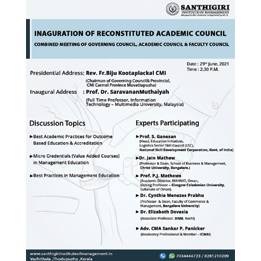 Inauguration of Reconstituted Academic Council